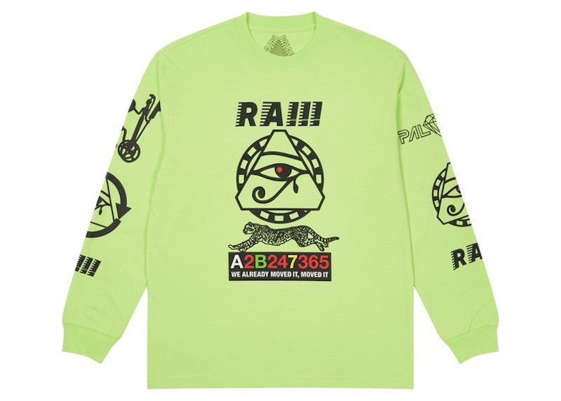 Pre-owned Palace Men's Ra Longsleeve In Light Lime