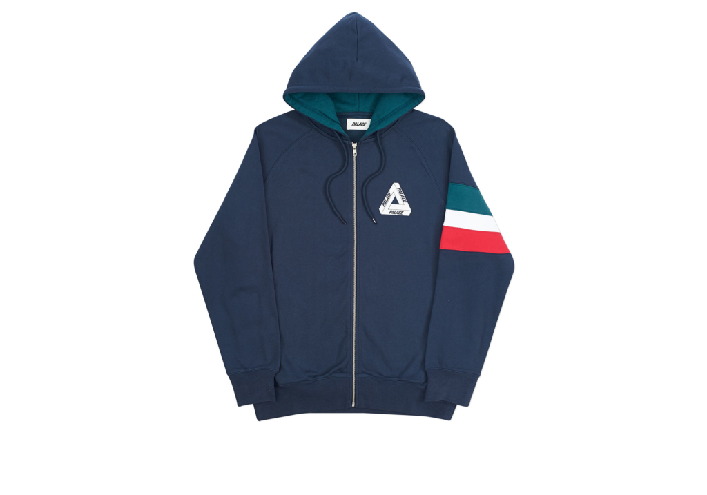 Palace Outline Arch Zip Hood Black