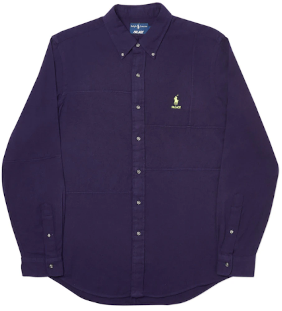 Palace Ralph Lauren BD Shirt Pieced Flannel Palazzo Purple Men's - FW18 ...