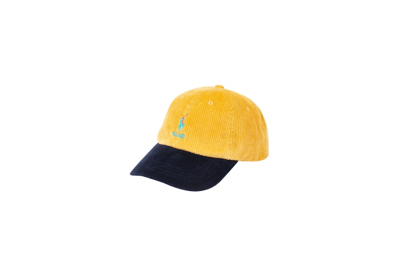 Palace Ralph Lauren Corduroy Classic Polo Cap Palazzo Yellow/Aviator Navy