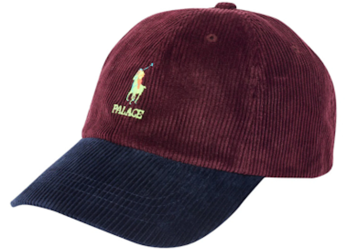 Palace Ralph Lauren Corduroy Classic Polo Cap Rich Ruby/Aviator