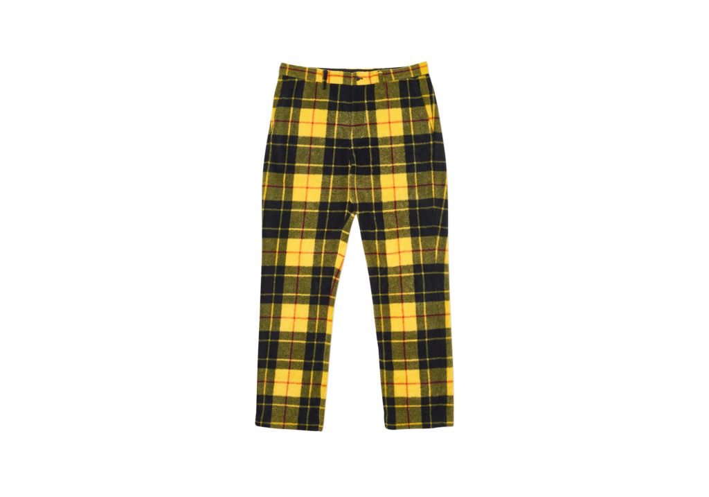 Palace Ralph Lauren Polar Fleece Chino Yellow Plaid Men's - FW18 - US