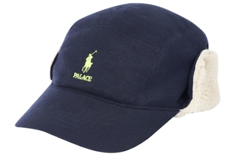 Palace Ralph Lauren Polar Fleece Hunting Cap Aviator Navy Men's