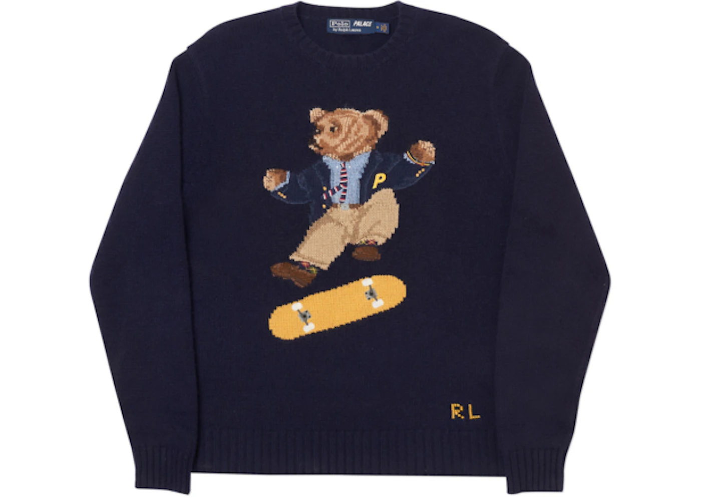ik heb nodig Stad bloem Amuseren Palace Ralph Lauren Skate Polo Bear Sweater Aviator Navy - FW18 Men's - US