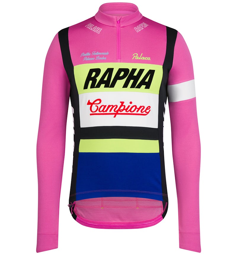 Palace Rapha Classico Longsleeve Jersey Pink Men's FW24 GB