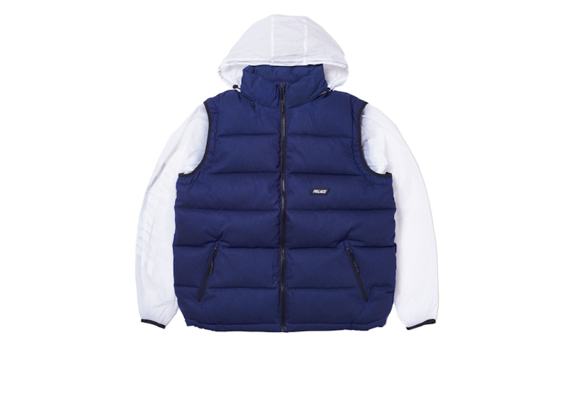 Palace Zip Off Gilet Jacket Purple Men's - SS22 - GB