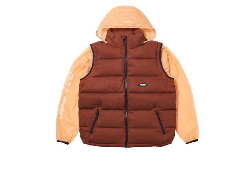 Palace Reacto Puff Zip Off Jacket Orange 男士- FW19 - TW