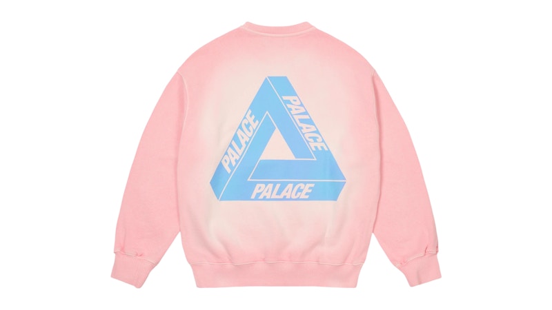 Palace Reacto Tri-Ferg Crew Pink Men's - SS25 - US