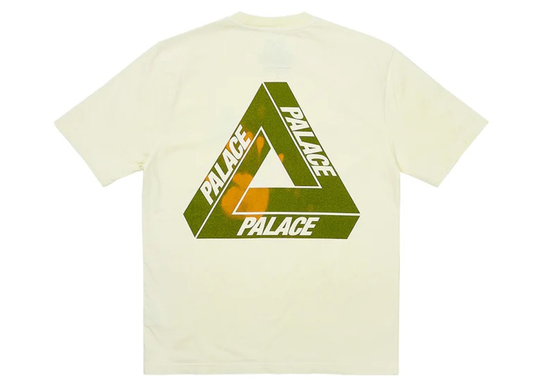 Pre-owned Palace Reacto Tri-ferg T-shirt Yellow