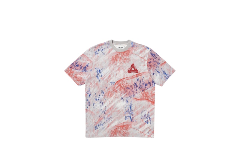 Palace リアルツリーメッシュ Palace Real Tree Fishing T-Shirt Grey Men's - SS19 - US