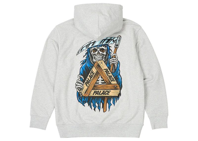 Palace Reaper Hood Grey Marl