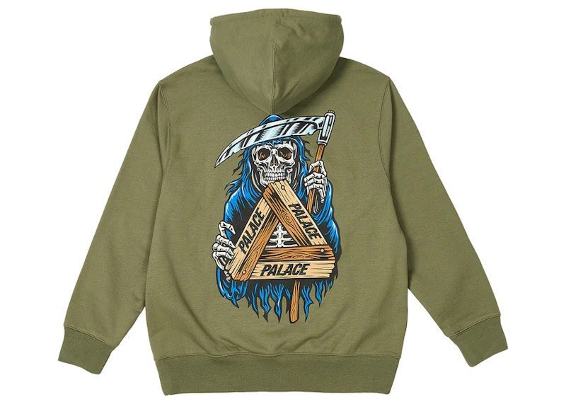 Palace smoking skull on sale hoodie