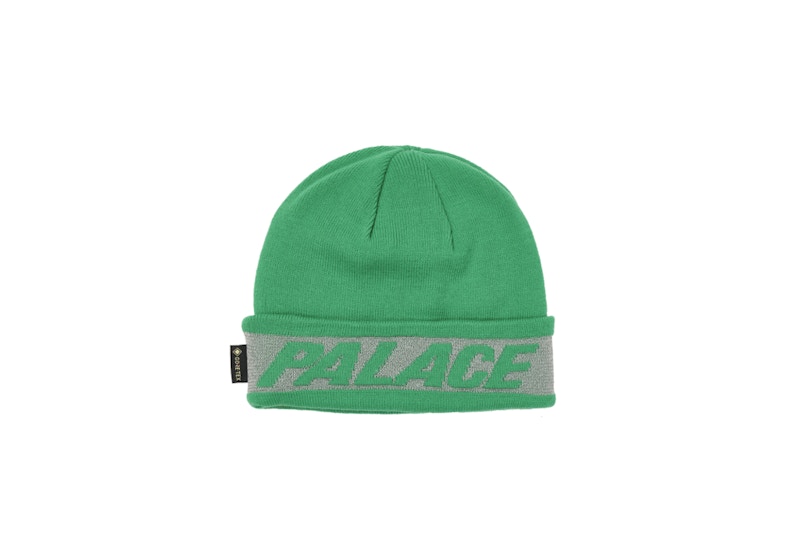 Palace Reflective Jacquard Gore-Tex Beanie Green - FW21 - TW