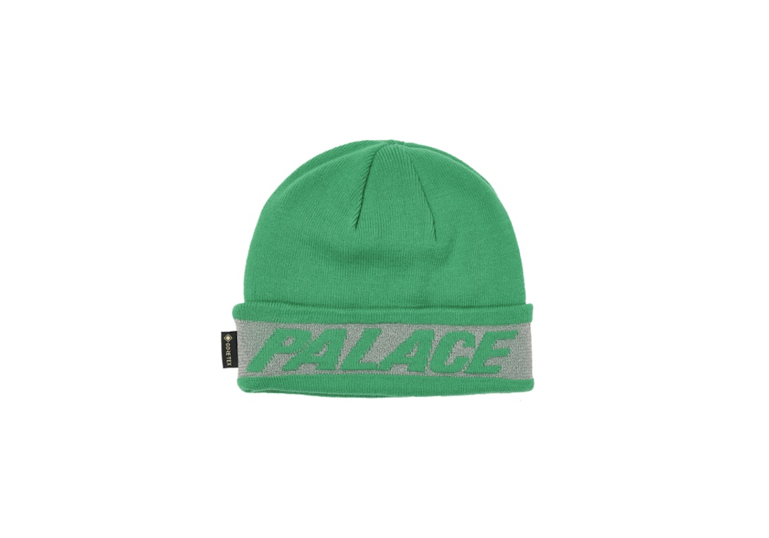 Pre-owned Palace Reflective Jacquard Gore-tex Beanie Green