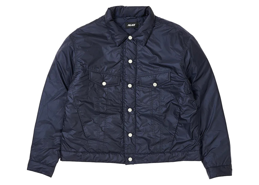 Palace Relaxed Insulated Pertex Jacket Navy Men's - FW22 - US