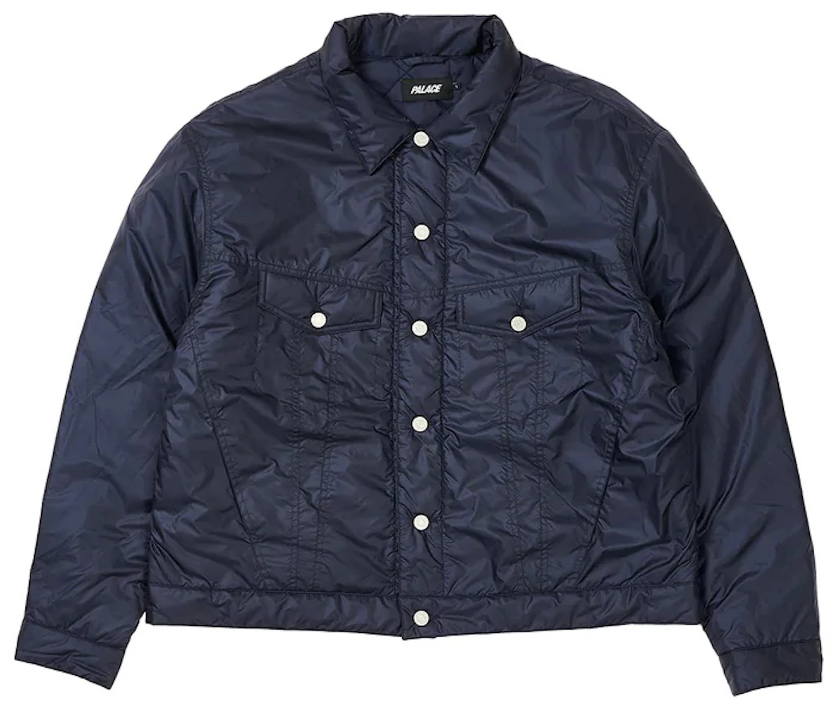 Palace Relaxed Insulated Pertex Jacket Navy Men's - FW22 - US