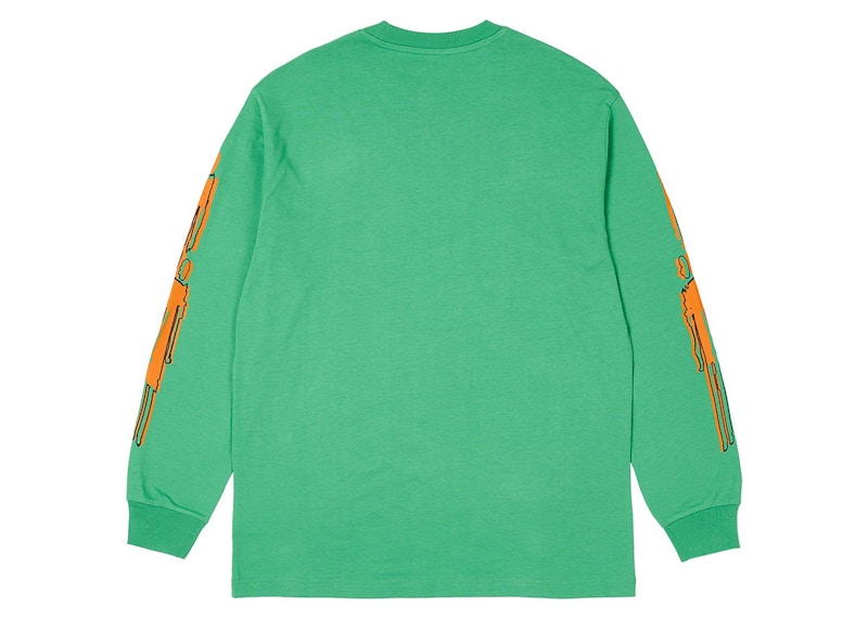 Palace Repeater Longsleeve Sweet Pea Green Men's - SS24 - US