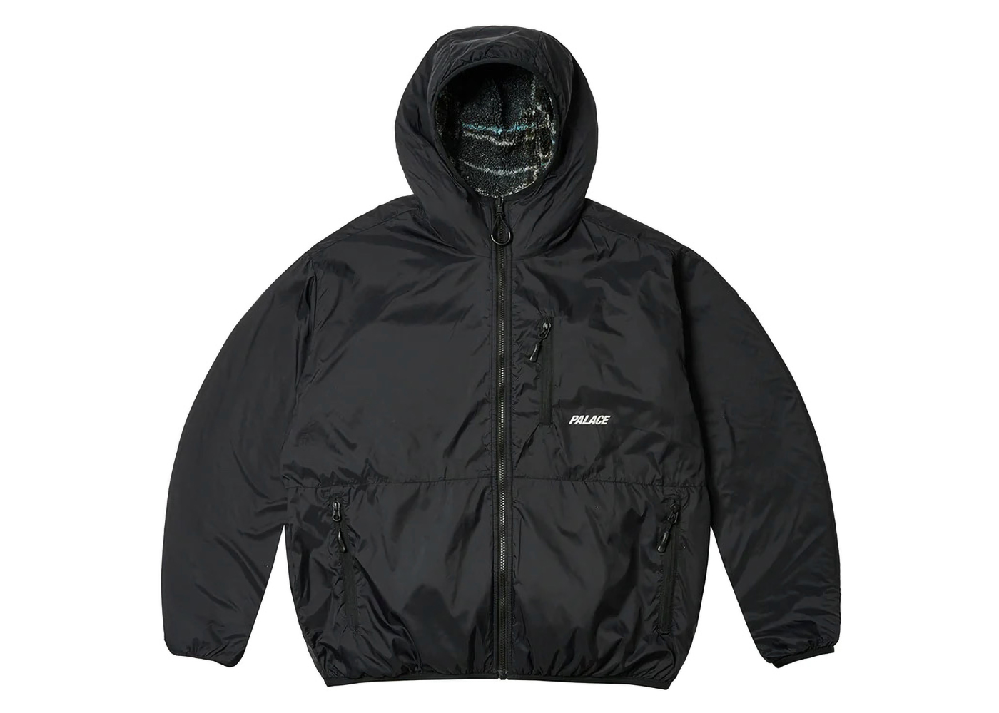 Palace Reversible Check Fleece Jacket Black メンズ - FW23 - JP