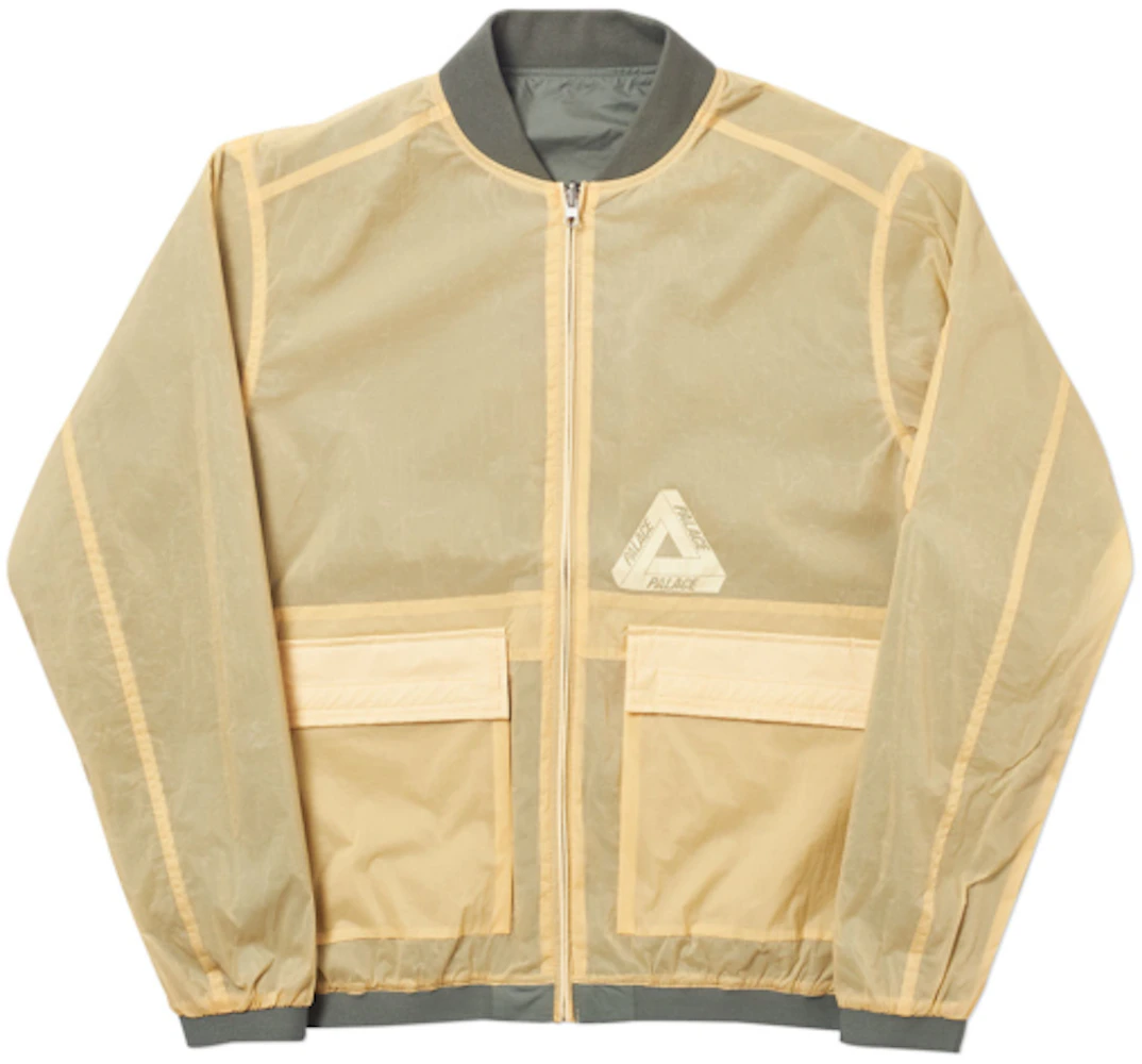 Palace Reversible Overlay Bomber Olive Hombre - SS19 - MX