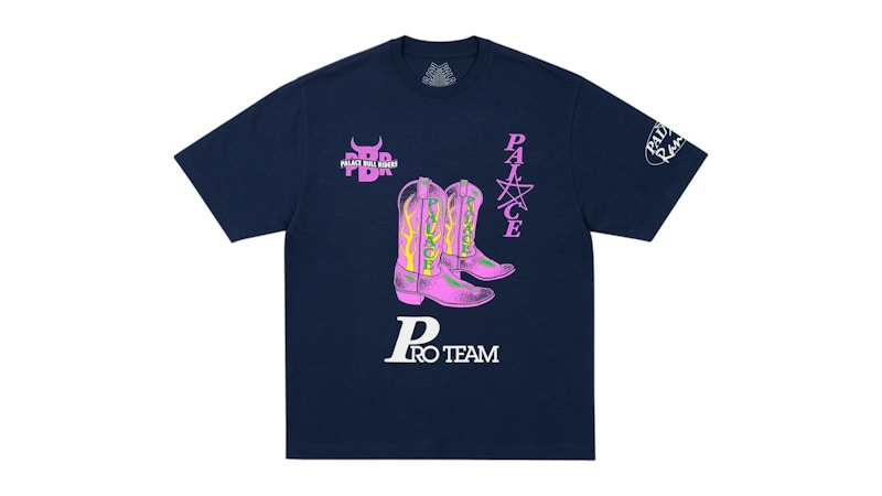 Pre-owned Palace Men's Rodeyo T-shirt In Navy Blue