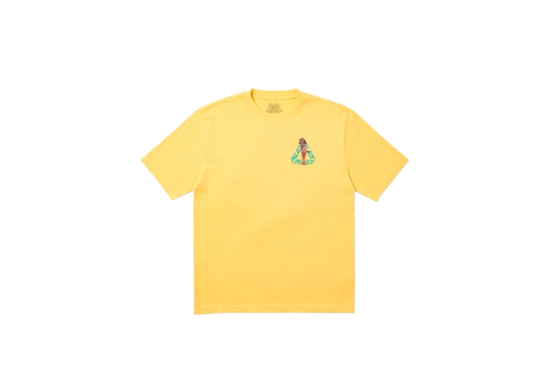 Palace Rolls P3 T-Shirt Yellow Men's - FW19 - US