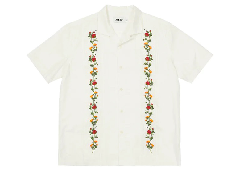 Palace Rose Chain Shirt White - FW22 Men's - GB