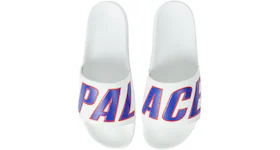 Palace Rubber Sliders White