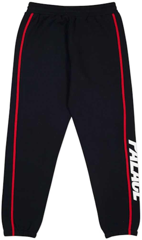 Palace S-Line Joggers Black/Red/White Men's - Spring 2018 - GB