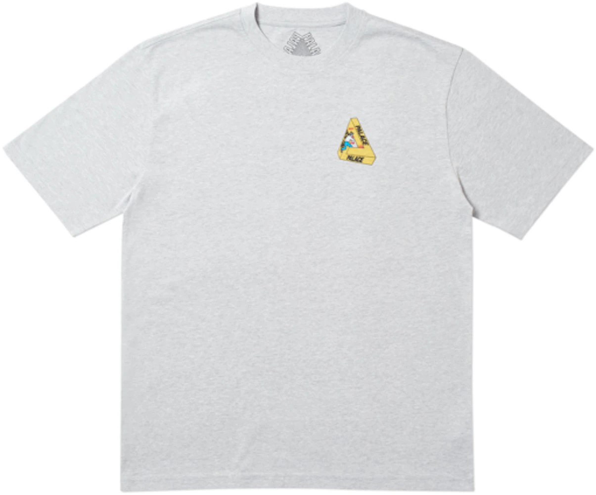 Palace Safe T-Shirt Grey Marl Men's - SS19 - US