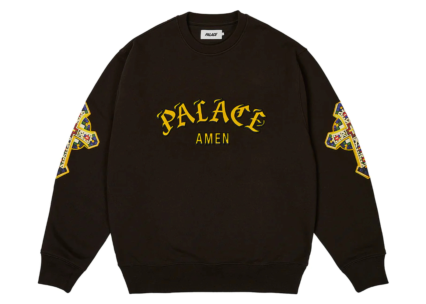 Palace Saints Crew Black