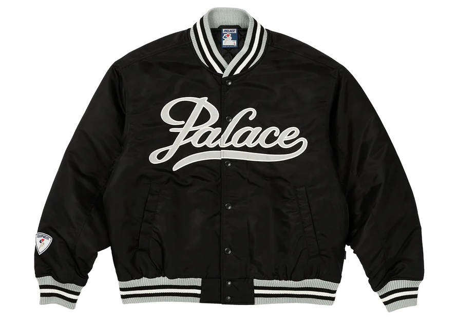 Palace Satin The Arena Jacket Black Men's - FW23 - GB