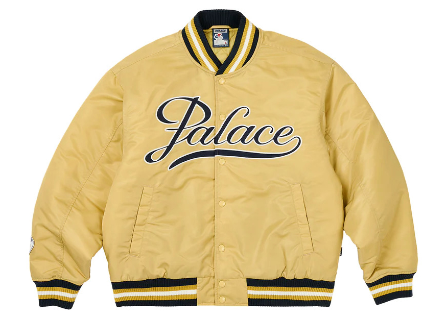 Palace Satin The Arena Jacket Gold Men's - FW23 - US