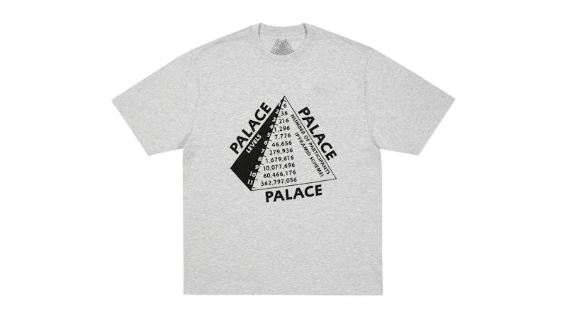 Palace Scheme T-Shirt Grey Marl Men's - FW25 - US
