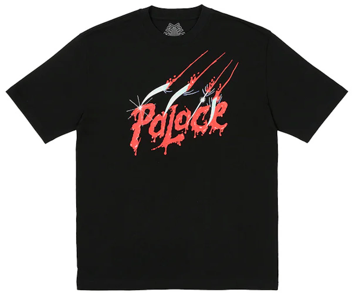 Palace Scratchy T-Shirt Black Men's - FW23 - US