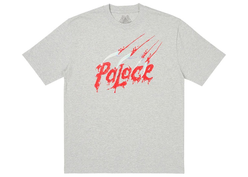 Palace grey hot sale t shirt