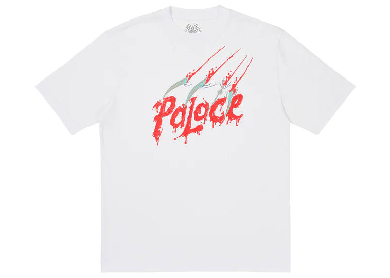Palace Scratchy T-Shirt White Men's - FW23 - US