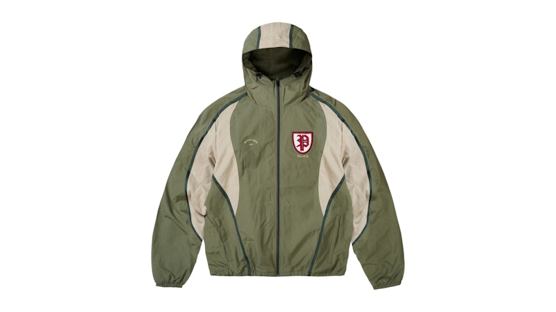 Palace Scrum Hooded Shell Jacket Olive
