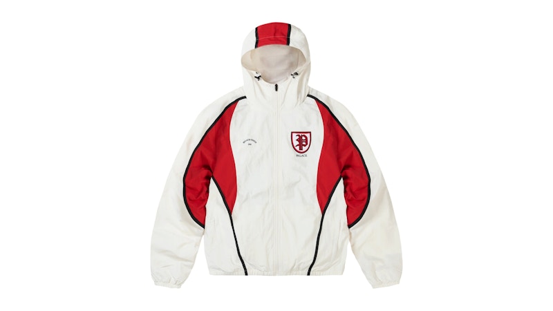 Palace Scrum Hooded Shell Jacket White