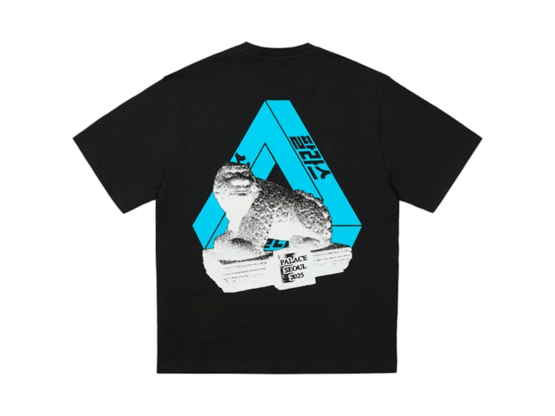 Palace Seoul 2 Seoul Tri-Ferg T-Shirt Black Men's - SS25 - US