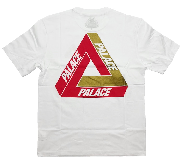Pre-owned Palace Men's Shanghai Exclusive Tri Ferg Tee Shirt In White