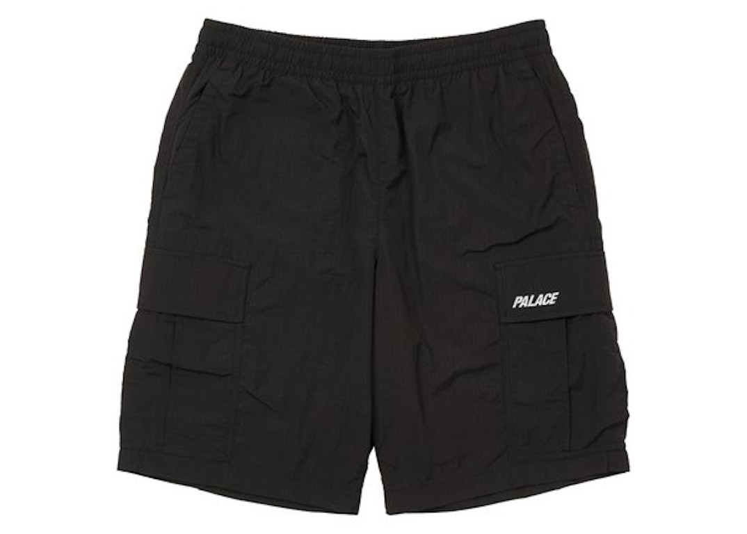 Pre-owned Palace Shell Cargo Shorts (fw21) Black