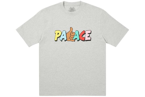 Palace Shitfaced Shaka T-Shirt Grey Marl