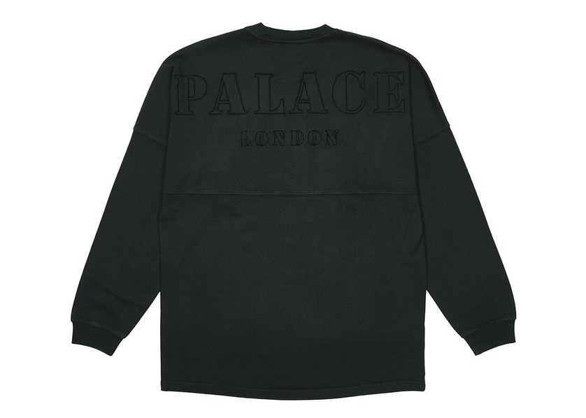 Palace Shop Drop Shoulder Longsleeve Black - London Men's - SS21 - GB