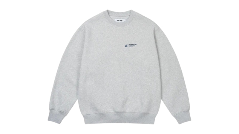 Palace Shop Locator Crew Grey Marl メンズ - FW25 - JP