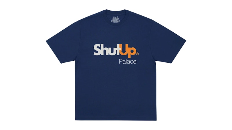 Palace Shut Up T-Shirt Navy メンズ - FW25 - JP