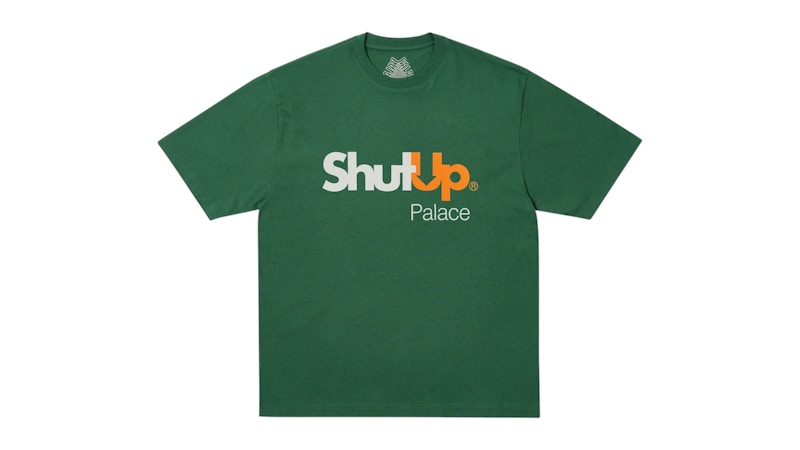 Palace Shut Up T-Shirt Racey Green Men's - FW25 - US