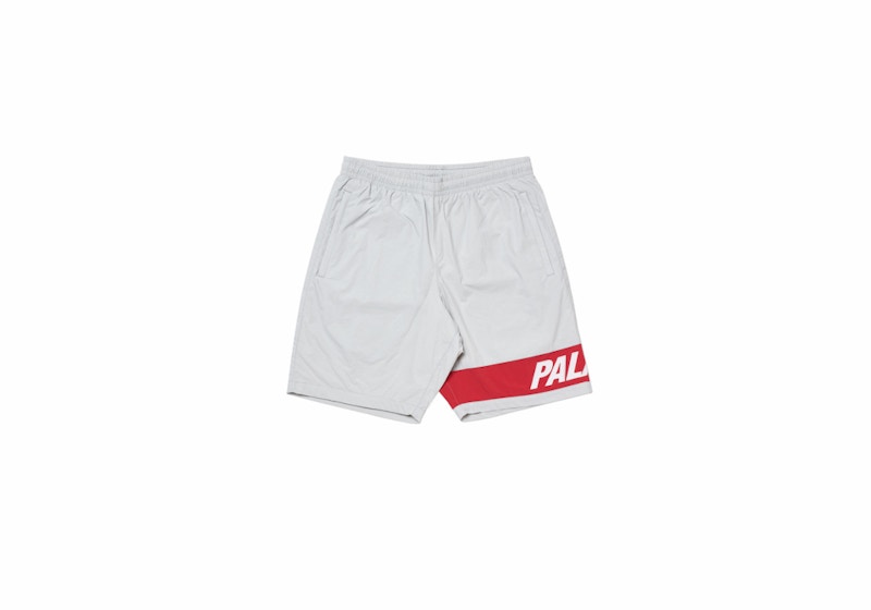 Palace Side Shorts Grey/Red