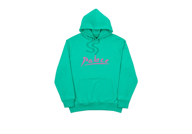 Palace Signature Hood Pool Green - FW18 Hombre - US