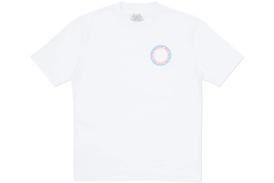 Palace Sircle T-Shirt White/Blue/Red