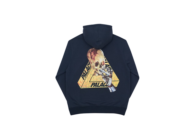 Palace Skeledon Hood Navy/Yellow Men's - Spring 2017 - US